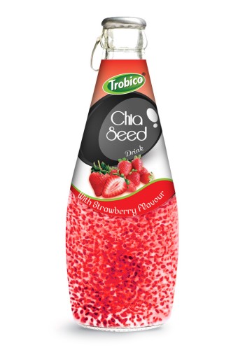 290ml chia seed drink with Strawberry Flavour